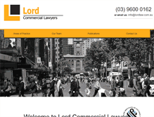 Tablet Screenshot of lordlaw.com.au